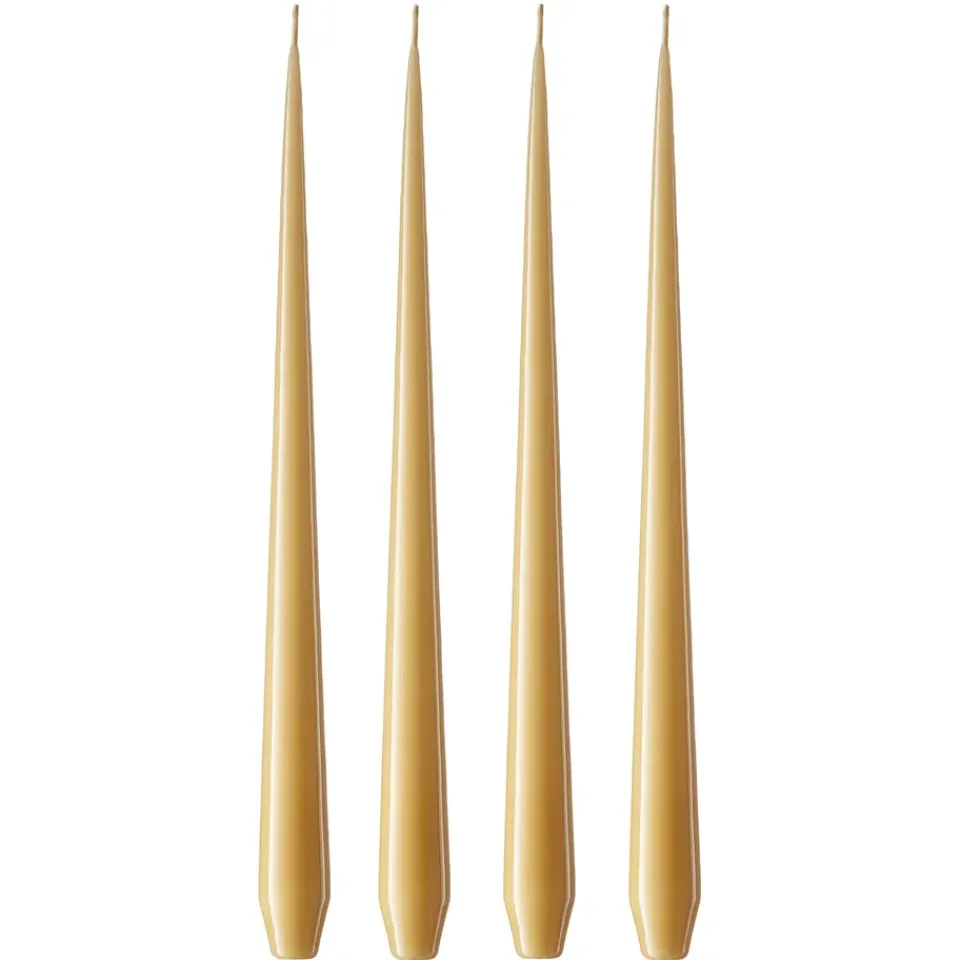 Ester & erik 4 Velas lacadas, 14/2-0, 32 cm Beige