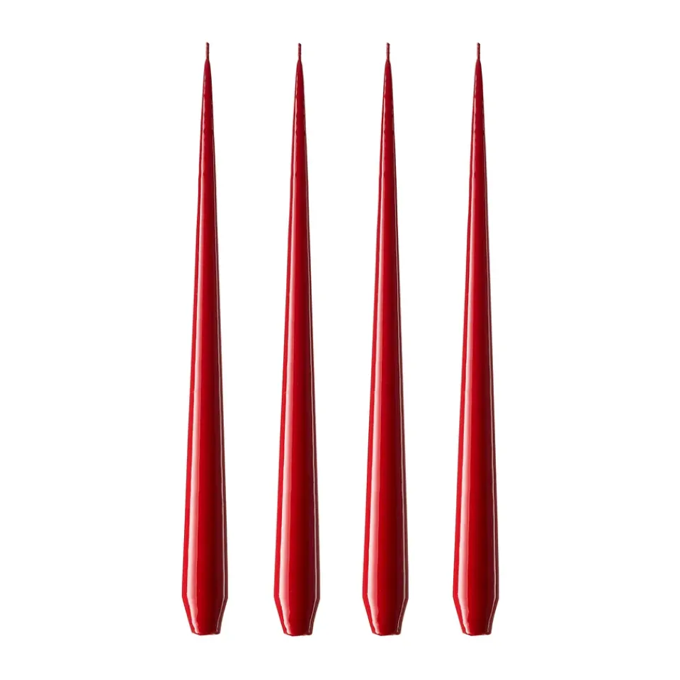 Best Ester & erik 4 Velas lacadas, winter berry, 42 cm Rojo