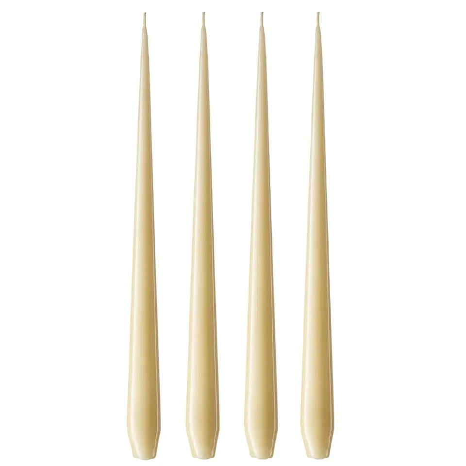Hot Ester & erik 4 Velas lacadas, Pale ginger 14-0, 32 cm Beige