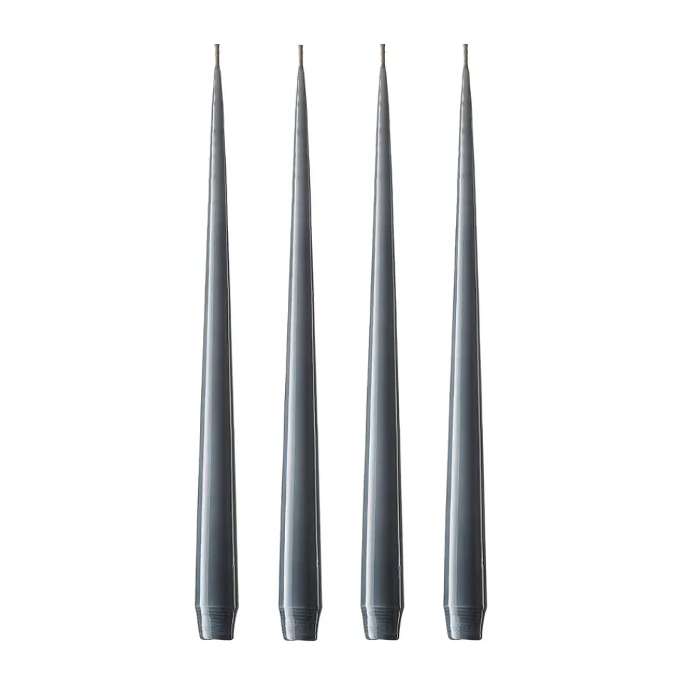 Outlet Ester & erik 4 Velas lacadas, dark slate, 32 cm Gris