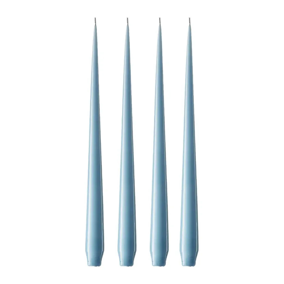 Ester & erik 4 Velas lacadas, Moon blue 37, 32 cm Azul