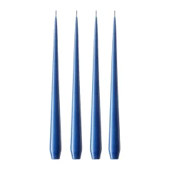Hot Ester & erik 4 Velas lacadas, Cornflower 48, 42 cm Azul