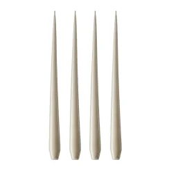 Outlet Ester & erik 4 Velas lacadas, linen grey, 42 cm Gris