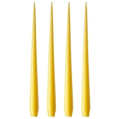 Outlet Ester & erik 4 Velas lacadas, Lemon drop 15-0, 32 cm Amarillo
