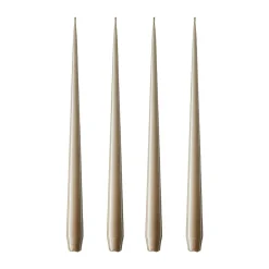 Hot Ester & erik 4 Velas lacadas, nougat note, 32 cm Beige