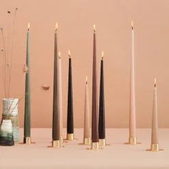 Discount Ester & erik 4 Velas lacadas, raw black, 42 cm Negro