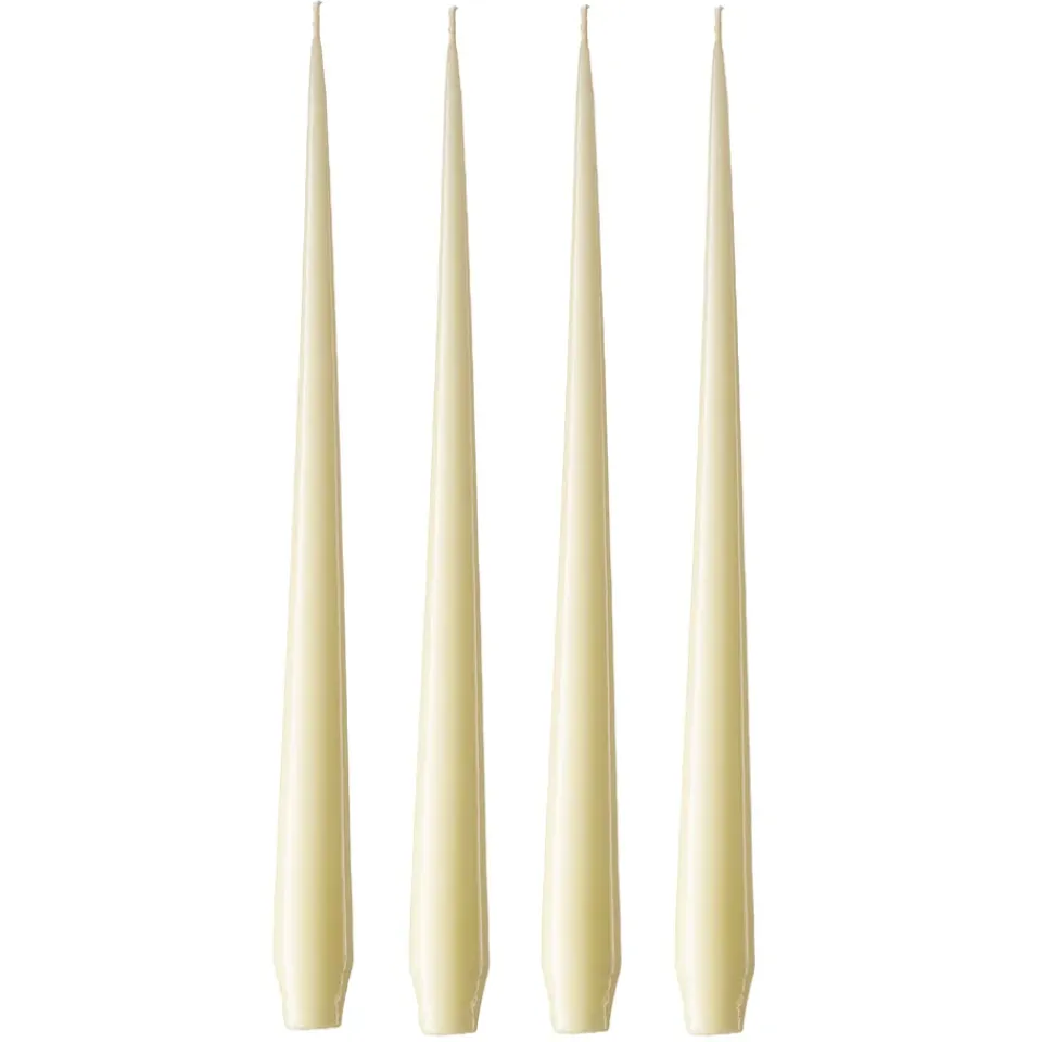 Best Ester & erik 4 Velas lacadas, Buttermilk 17-0, 32 cm Amarillo