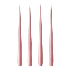 Clearance Ester & erik 4 Velas lacadas, old rose, 32 cm Rosa