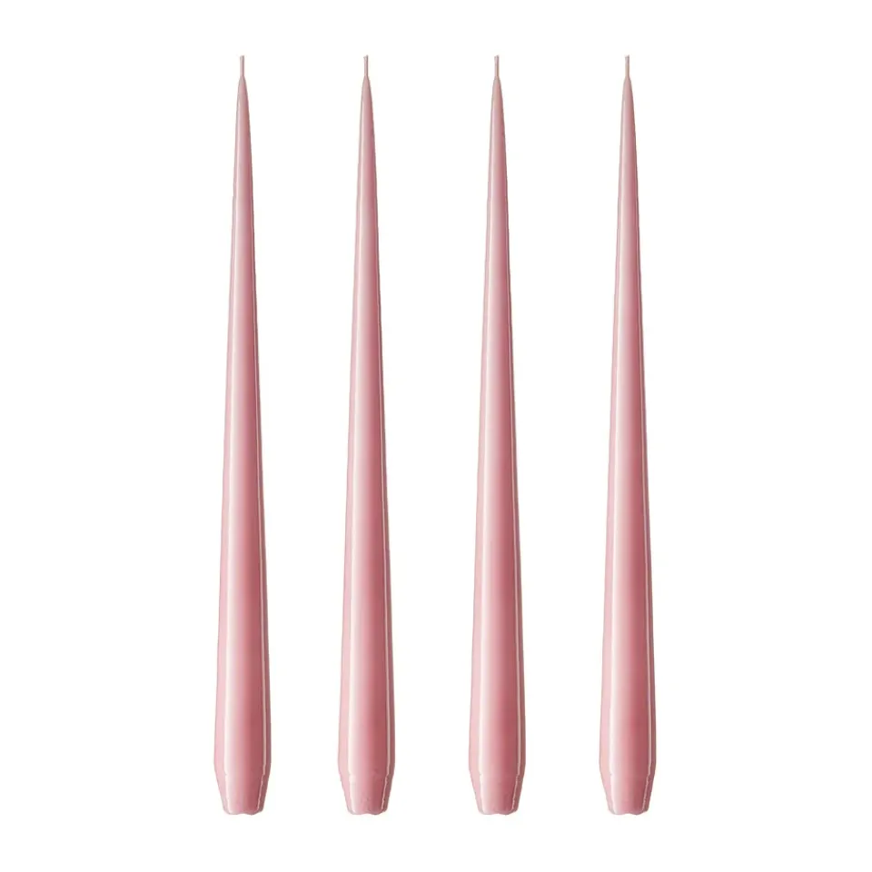Clearance Ester & erik 4 Velas lacadas, old rose, 32 cm Rosa