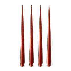 Outlet Ester & erik 4 Velas lacadas, aged rust, 32 cm Rojo