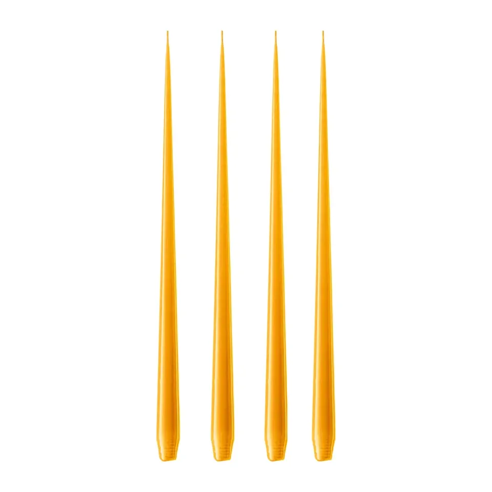 Discount Ester & erik 4 Velas lacadas, 85 Mango, 42 cm Amarillo