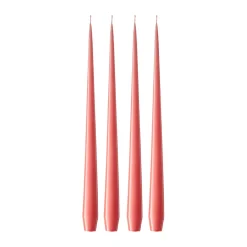 Hot Ester & erik 4 Velas lacadas, Coral reef 26, 42 cm Rosa
