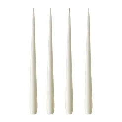 Hot Ester & erik 4 Velas lacadas, ivory, 32 cm Beige