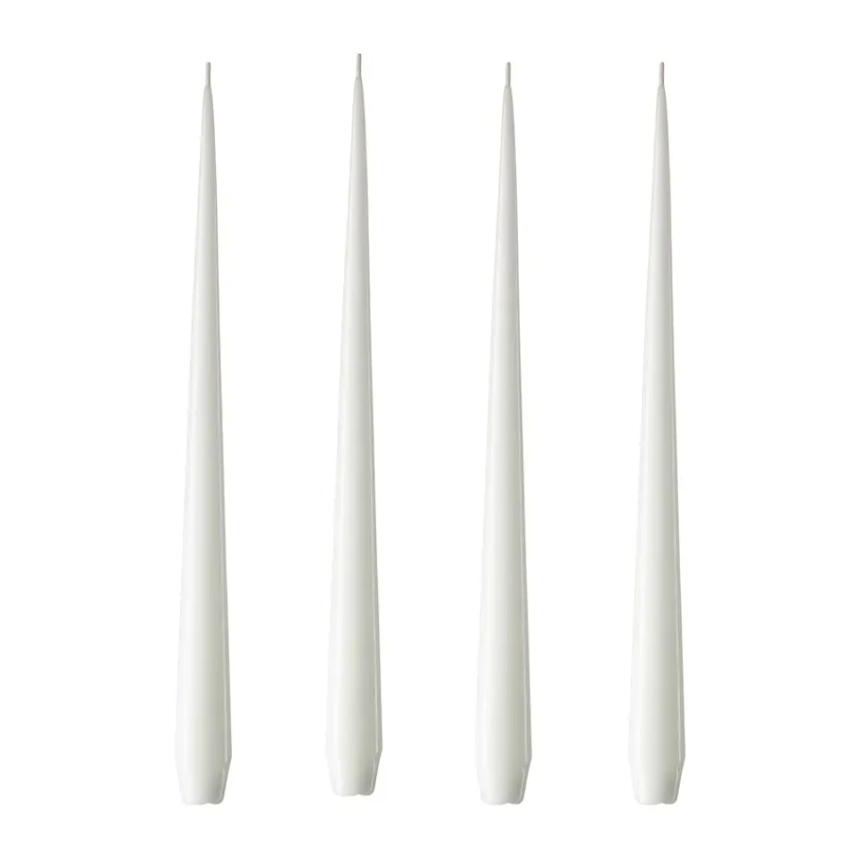 Sale Ester & erik 4 Velas lacadas, pure white, 32 cm Blanco