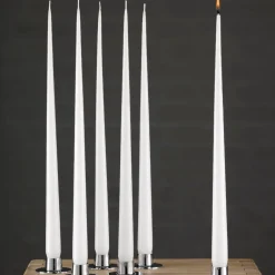 Sale Ester & erik 4 Velas lacadas, pure white, 32 cm Blanco
