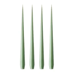 Hot Ester & erik 4 Velas lacadas, eucalyptus, 42 cm Verde