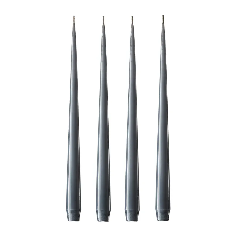 Outlet Ester & erik 4 Velas lacadas, dark slate, 42 cm Gris