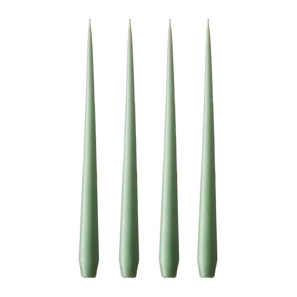 Ester & erik 4 Velas mate, eucalyptus, 32 cm Verde
