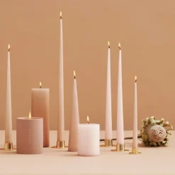 Outlet Ester & erik 4 Velas mate, ice latte, 42 cm Beige