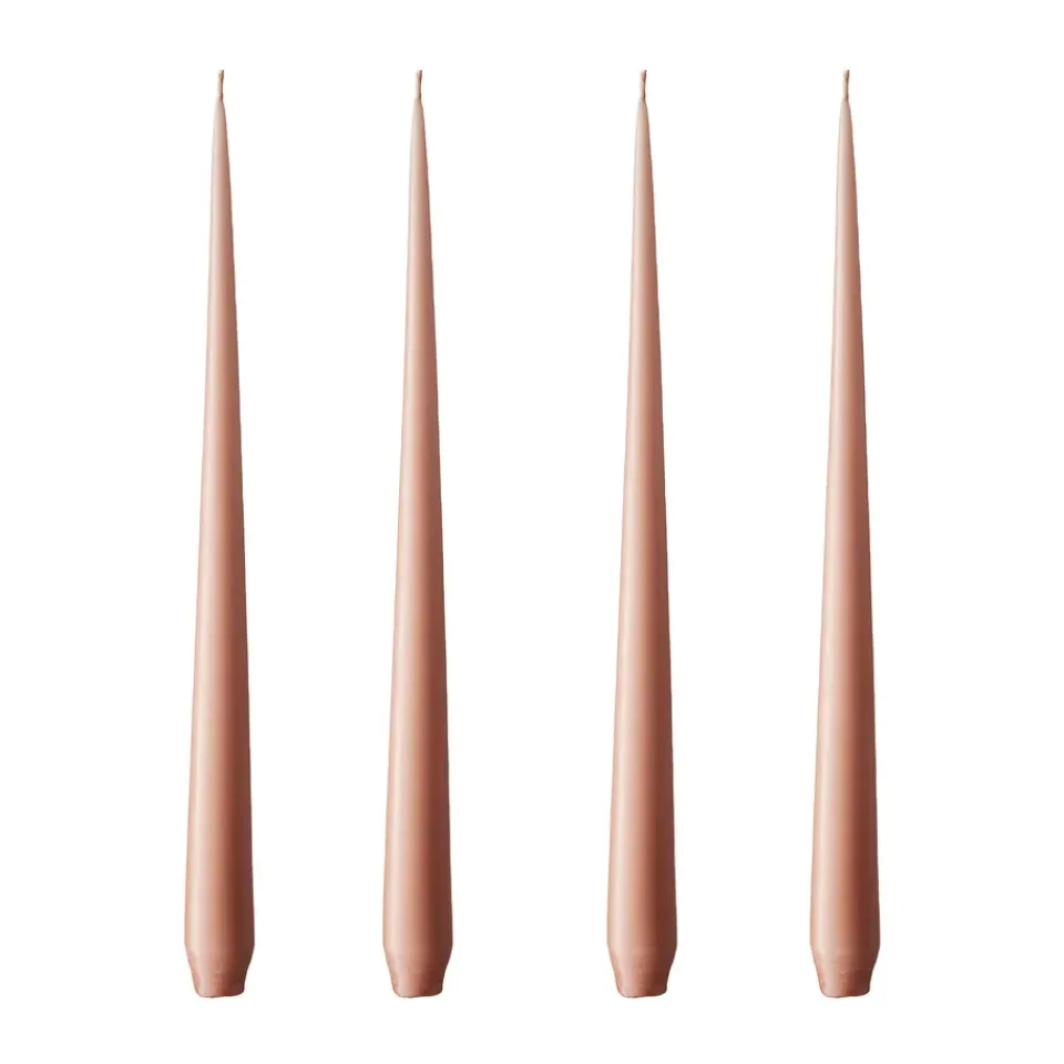 Outlet Ester & erik 4 Velas mate, rosy caramel, 32 cm Beige