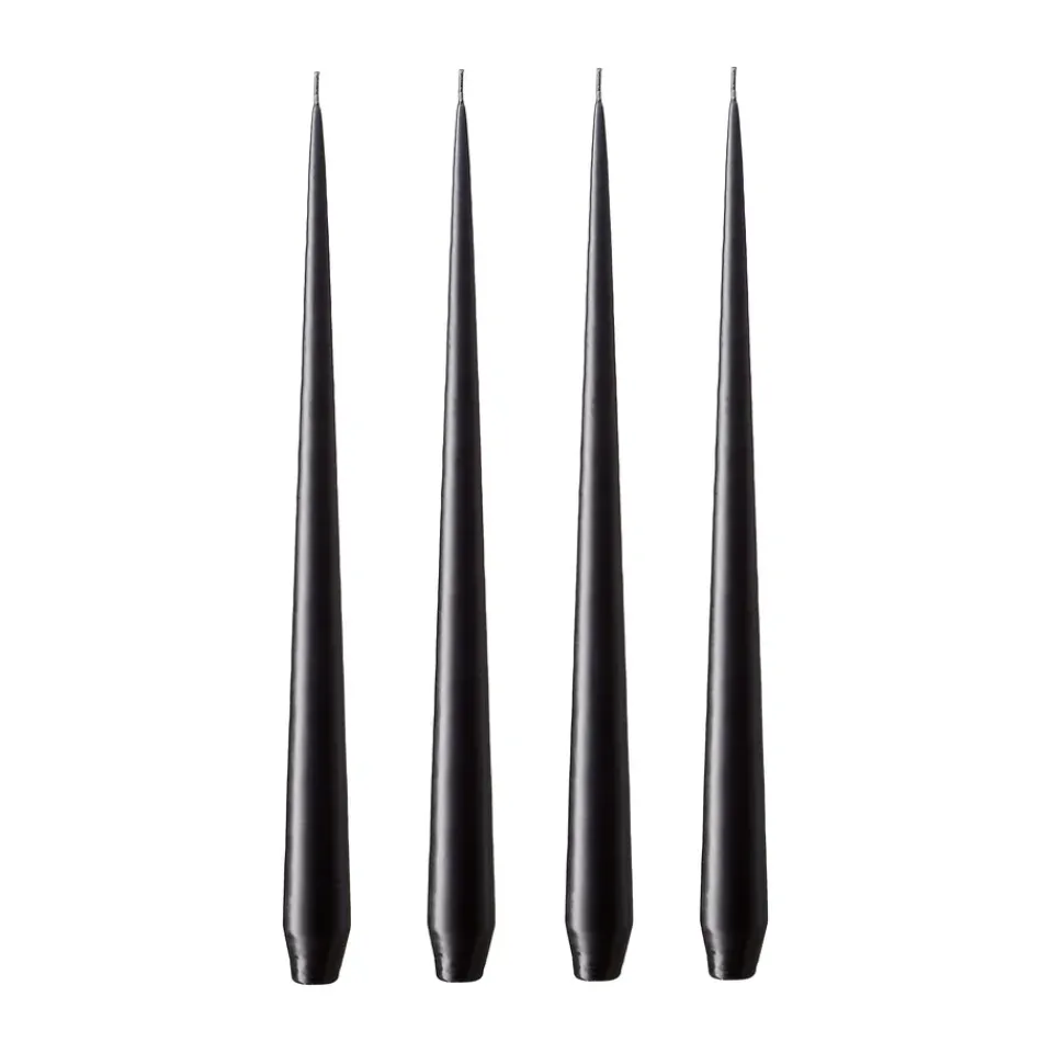 Online Ester & erik 4 Velas mate, raw black, 42 cm Negro