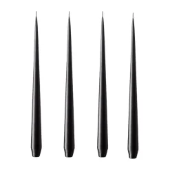 Outlet Ester & erik 4 Velas mate, raw black, 32 cm Negro