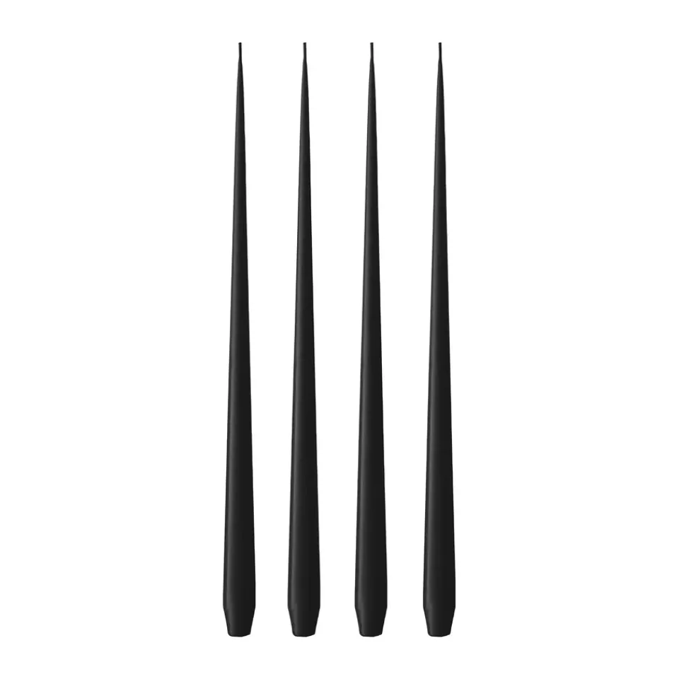 Sale Ester & erik 4 Velas mate, Velvet matt black 95, 42 cm Negro