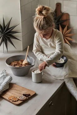 Best Broste Copenhagen Estrella de Navidad Venok 40 cm, cálido Gris