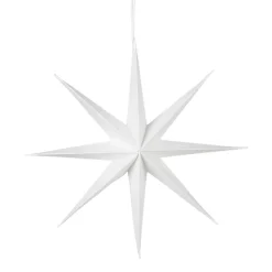 Hot Broste Copenhagen Estrella de papel Star Ø50 cm, White Blanco