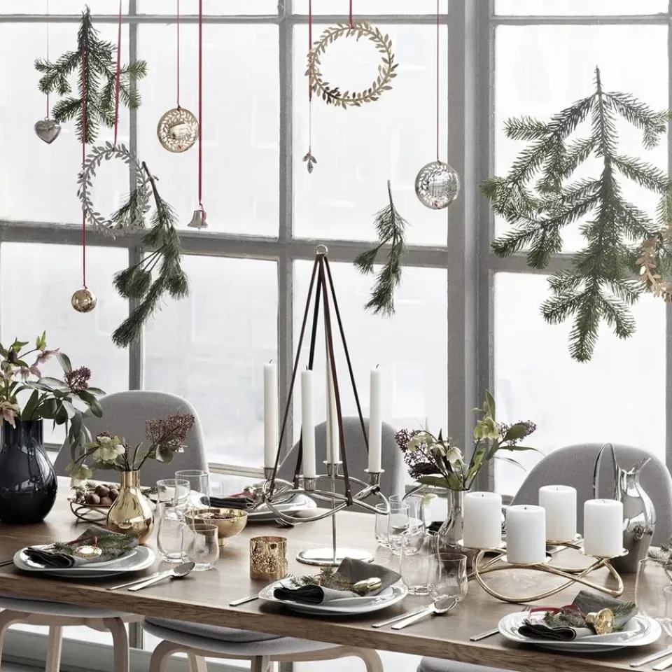 Outlet Georg Jensen Extensión para candelabro Season, brillante GrisPlateado