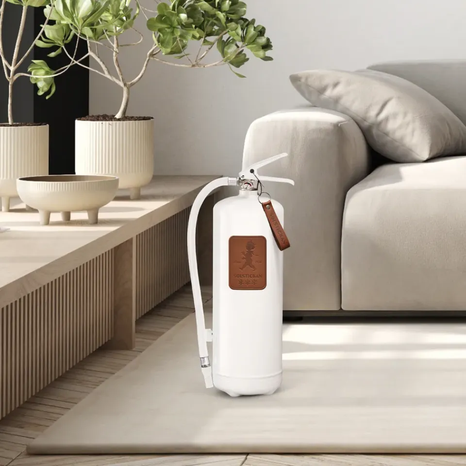Clearance Solstickan Design Extintor Solstickan 6 kg, Blanco-cuero oscuro Marrón