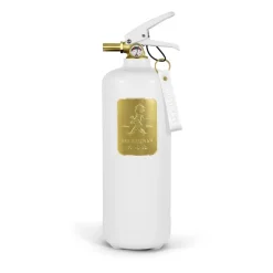 Clearance Solstickan Design Extintor Solstickan 2 kg, Blanco-dorado BlancoColor dorado