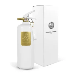Clearance Solstickan Design Extintor Solstickan 2 kg, Blanco-dorado BlancoColor dorado