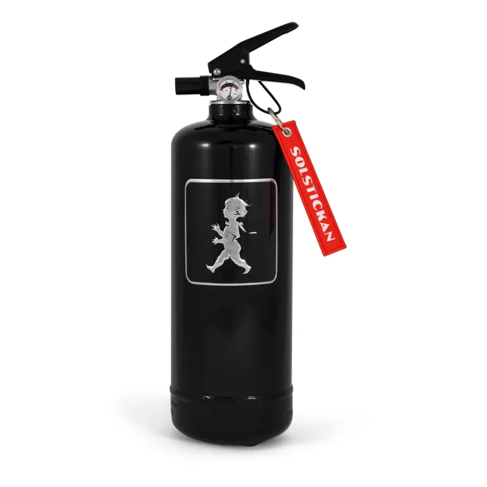 New Solstickan Design Extintor Solstickan 2 kg, Negro-plateado NegroPlateado