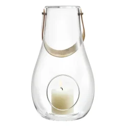 Outlet Holmegaard Farol para velas Design With Light, 29 cm Transparente