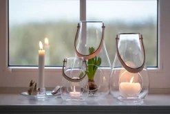 Outlet Holmegaard Farol para velas Design With Light, 29 cm Transparente