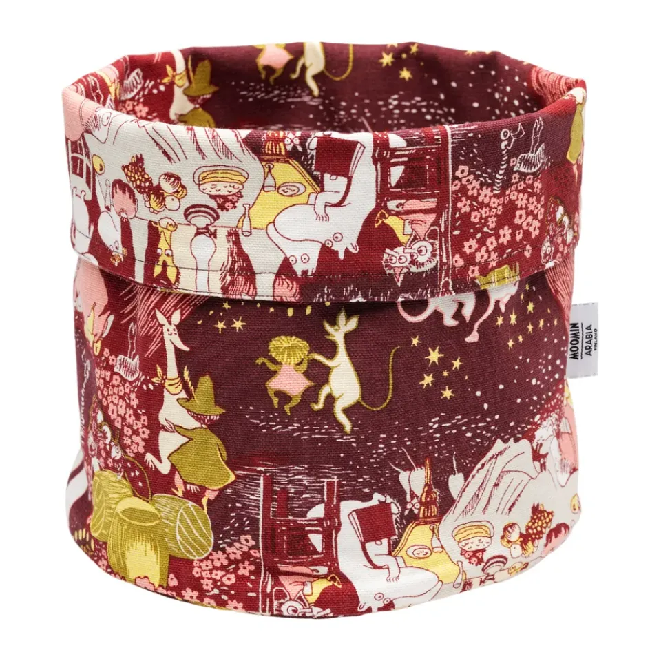 Sale Moomin Arabia Festive Moments cesta de almacenamiento Mumin, Ø20x18 cm Rojo