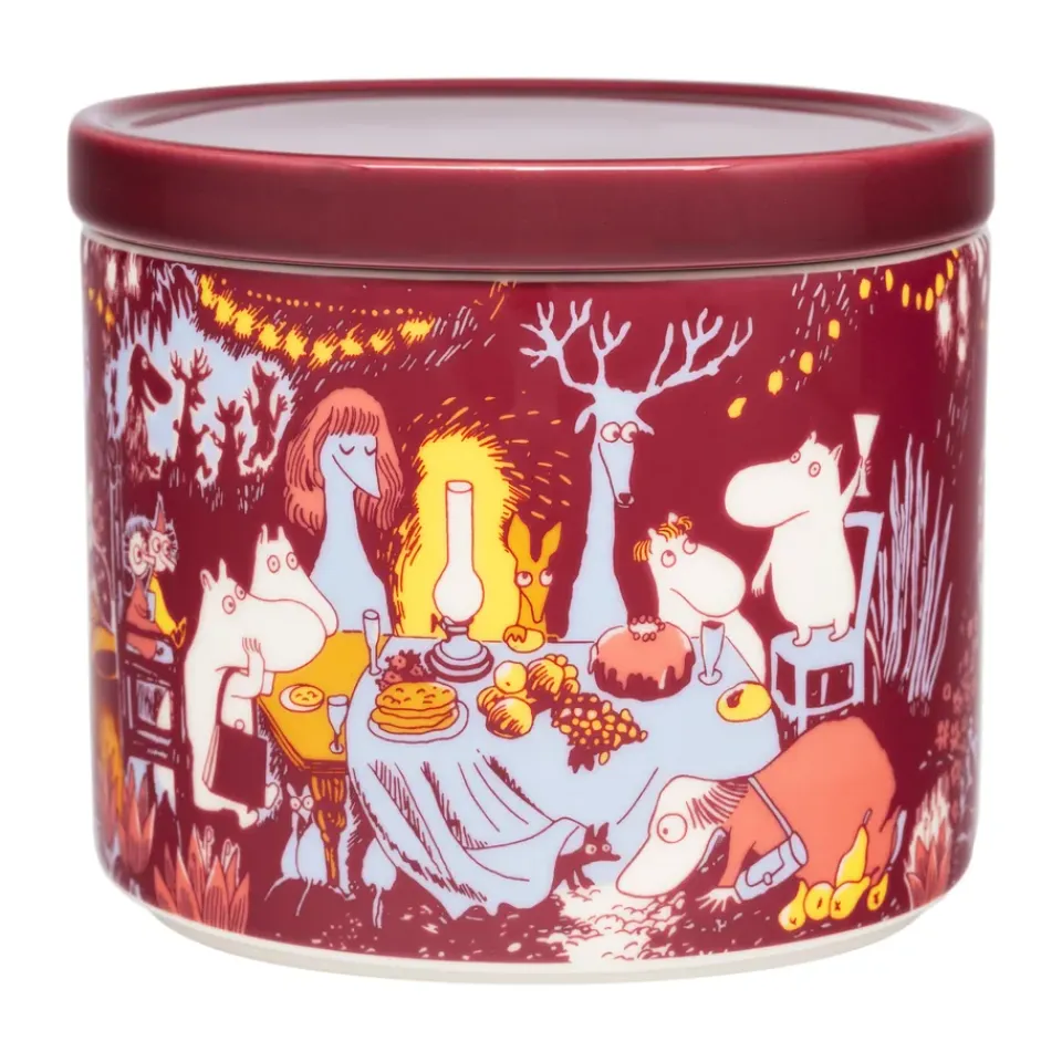 Moomin Arabia Festive Moments lata Mumin, 11xØ12,5 70 cl Rojo