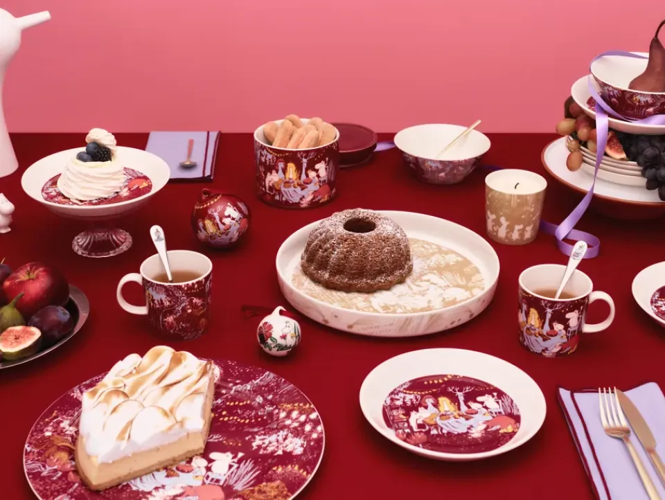 Moomin Arabia Festive Moments lata Mumin, 11xØ12,5 70 cl Rojo