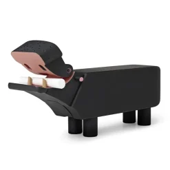 Outlet Kay Bojesen Denmark Figura Hipopótamo, Negro