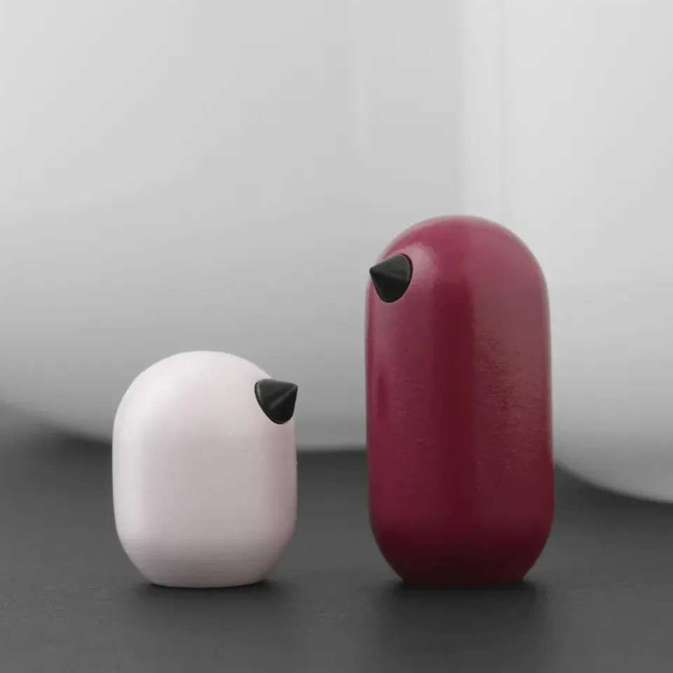 Outlet Normann Copenhagen Figura Little Bird, color, magenta, 5 cm Rosa
