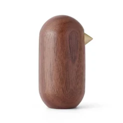 Hot Normann Copenhagen Figura Little Bird nogal, 7 cm Marrón