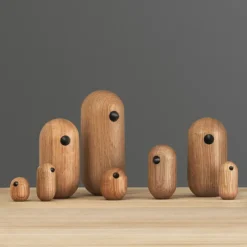 Sale Normann Copenhagen Figura Little Bird, roble, 7 cm Beige