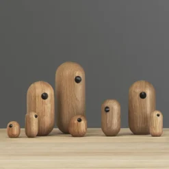 Outlet Normann Copenhagen Figura Little Bird, roble, 3 cm Beige
