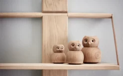 Clearance Andersen Furniture Figura madera Andersen Owl Small, Oak Marrón