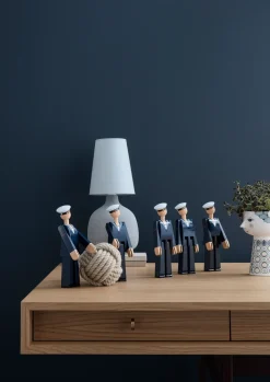Clearance Kay Bojesen Denmark Figura madera Kay Bojesen marinero, azul AzulBlanco