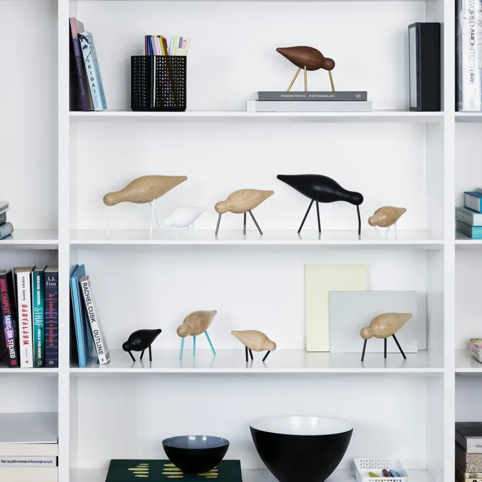 Sale Normann Copenhagen Figura Shorebird nogal-latón, mediana Marrón