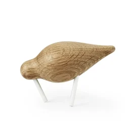 Hot Normann Copenhagen Figura Shorebird roble-blanco, pequeña MarrónBlanco