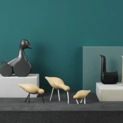 Discount Normann Copenhagen Figura Shorebird roble-blanco, grande MarrónBlanco