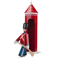 Clearance Kay Bojesen Denmark Figura soldado con bandera textil Kay Bojesen, 29,5 cm AzulRojo